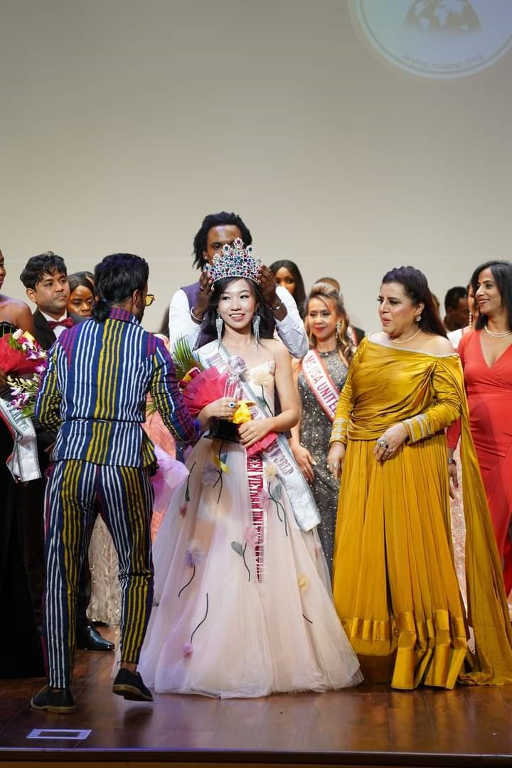 Trương Phương Nga trong đêm chung kết Miss Teen United Nations. Ảnh: NVCC.