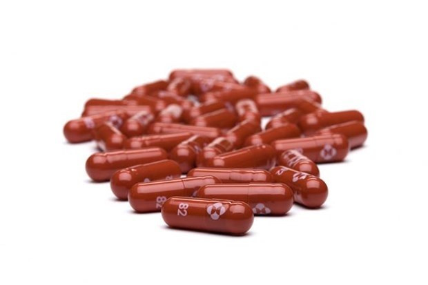 Thuốc kháng virus Molnupiravir của hãng Merck. Ảnh: AFP/TTXVN