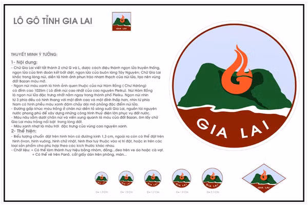 Mẫu biểu tượng cũ. Ảnh: Hà Duy