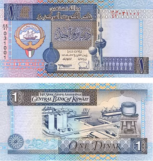 Đồng 1KD của Kuwait.