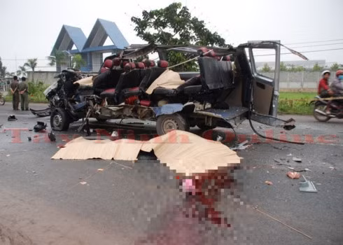 Hiện trường vụ tai nạn. Hiện trường vụ tai nạn.