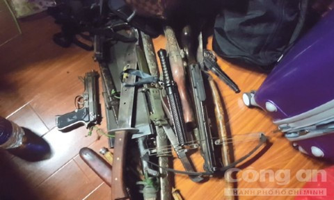 Hung khí thu giữ được từ vụ án.