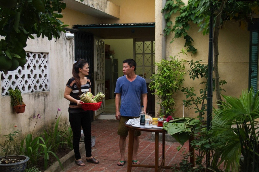 Cảnh phim "Chiều ngang qua phố cũ". Cảnh phim