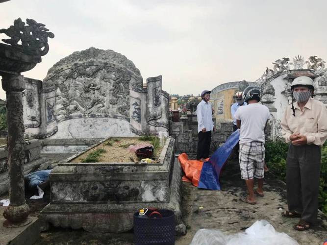 Hiện trường nơi phát hiện vụ việc.