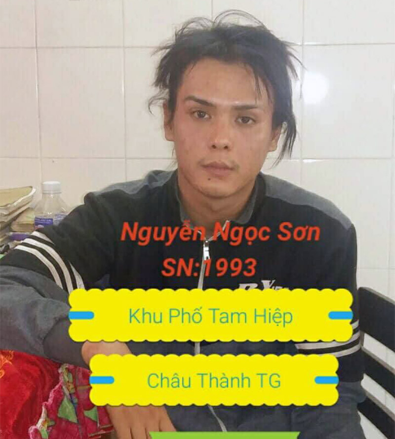 Nghi phạm Nguyễn Ngọc Sơn. Nghi phạm Nguyễn Ngọc Sơn.