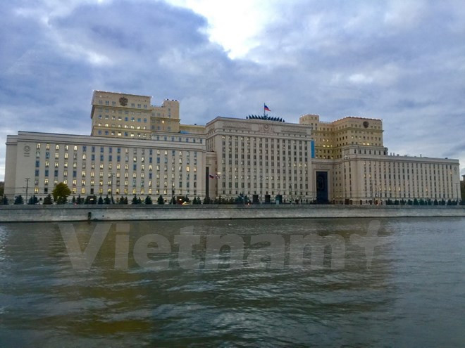 Trụ sở Bộ Quốc phòng Nga. (Nguồn: Vietnam+)