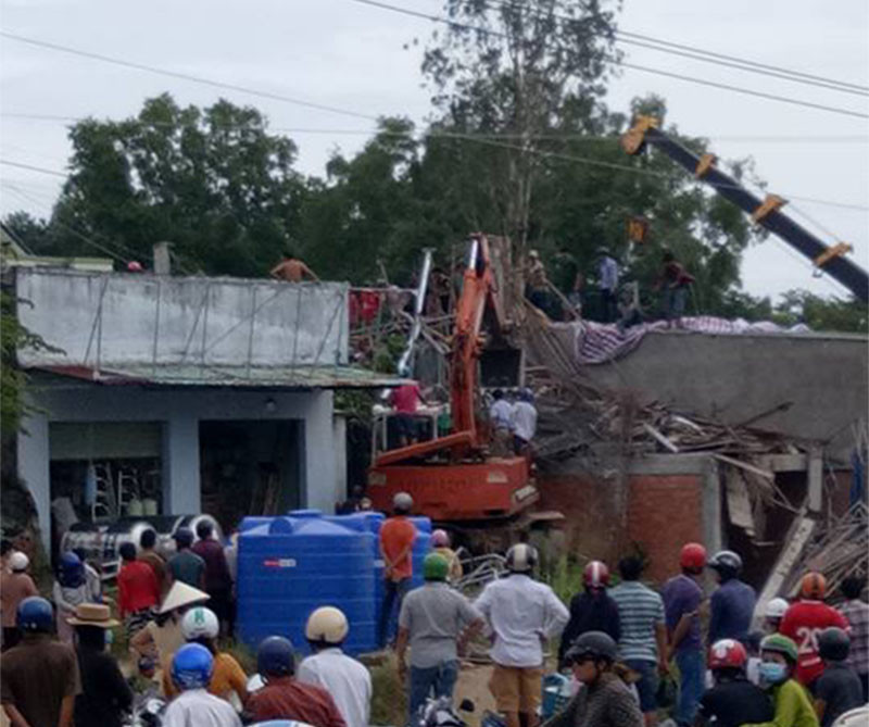  Hiện trường vụ việc. Ảnh: Mộng Tuyền