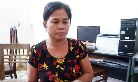 Moong Thị Hà tại CQĐT. Moong Thị Hà tại CQĐT.