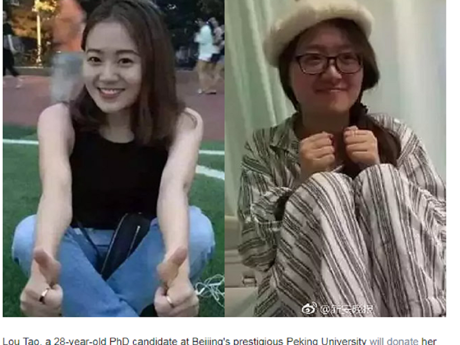 Cô Lục Đào, nghiên cứu sinh tiến sĩ 28 tuổi, chấp nhận ngừng trị bệnh và hiến xác, hiến tạng cho y học. Cô Lục Đào, nghiên cứu sinh tiến sĩ 28 tuổi, chấp nhận ngừng trị bệnh và hiến xác, hiến tạng cho y học.