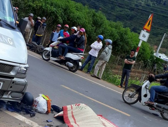 Hiện trường vụ tai nạn.