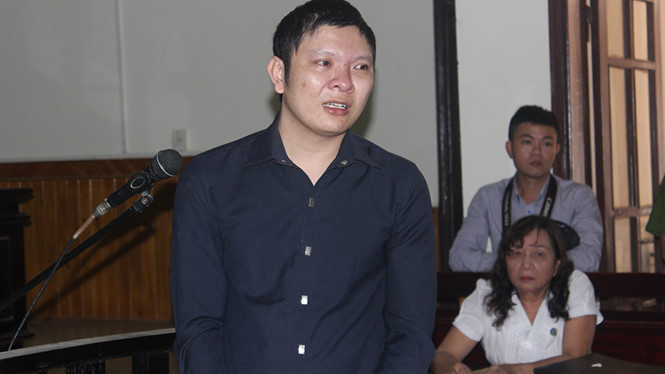 Bị cáo Nguyễn Văn Tiến tại phiên tòa.