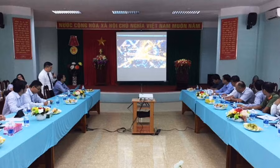  Quang cảnh buổi làm việc. Ảnh: Bá Thăng