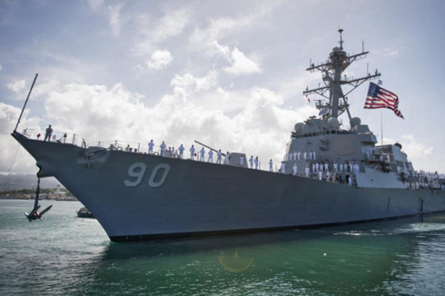 Tàu chiến Mỹ Chafee.