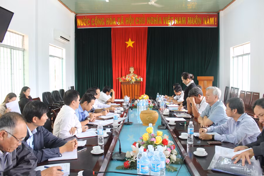 Quang cảnh buổi làm việc. Ảnh: N.D