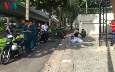 Hiện trường vụ án mạng.