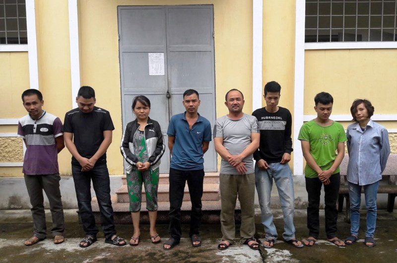 Nhóm đánh bạc bằng hình thức lô đề bị bắt giữ.