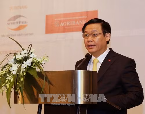 Phó Thủ tướng Chính phủ Vương Đình Huệ phát biểu.