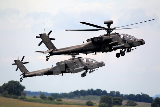 Trực thăng quân sự Apache của Mỹ.