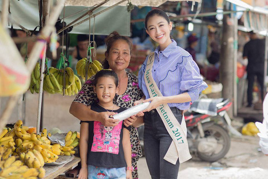 Hoạt động phụ của Hà Thu trước khi đến Miss Earth rất hữu hiệu.