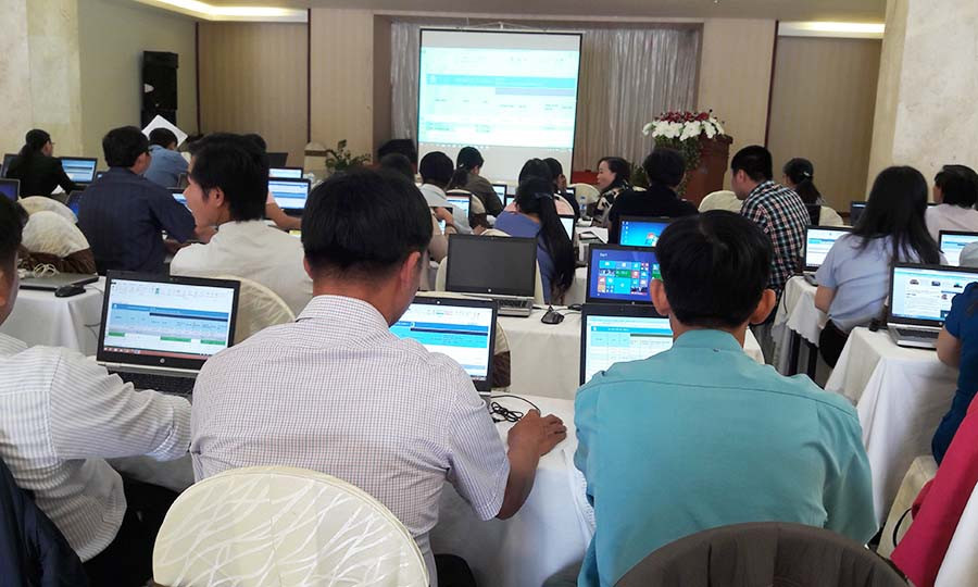  Quang cảnh lớp tập huấn. Ảnh: Đ.Y