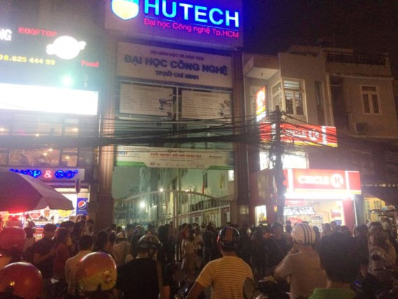 Lực lượng chức năng phong tỏa hiện trường.