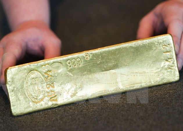 Vàng tại Ngân hàng Trung ương Đức ở Frankfurt am Main, miền trung Đức ngày 23/8 vừa qua.