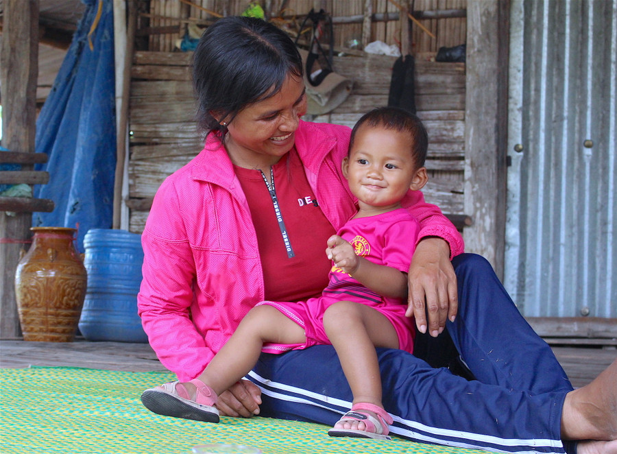Với gia đình, chị Xu là một người vợ, người mẹ đảm đang và mẫu mực. Ảnh: Hồng Thi