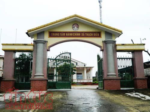 Trụ sở Trung tâm hành chính xã Thạch Điền.