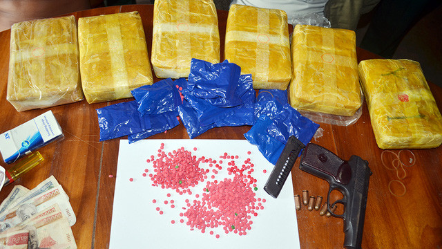 Vũ khí nóng của tội phạm ma túy.