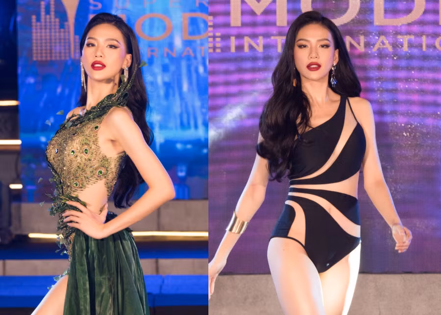 Người đẹp sinh năm 1998 tỏa sáng trong các phần thi dù thời gian chuẩn bị ngắn. Ảnh: Huy Trần