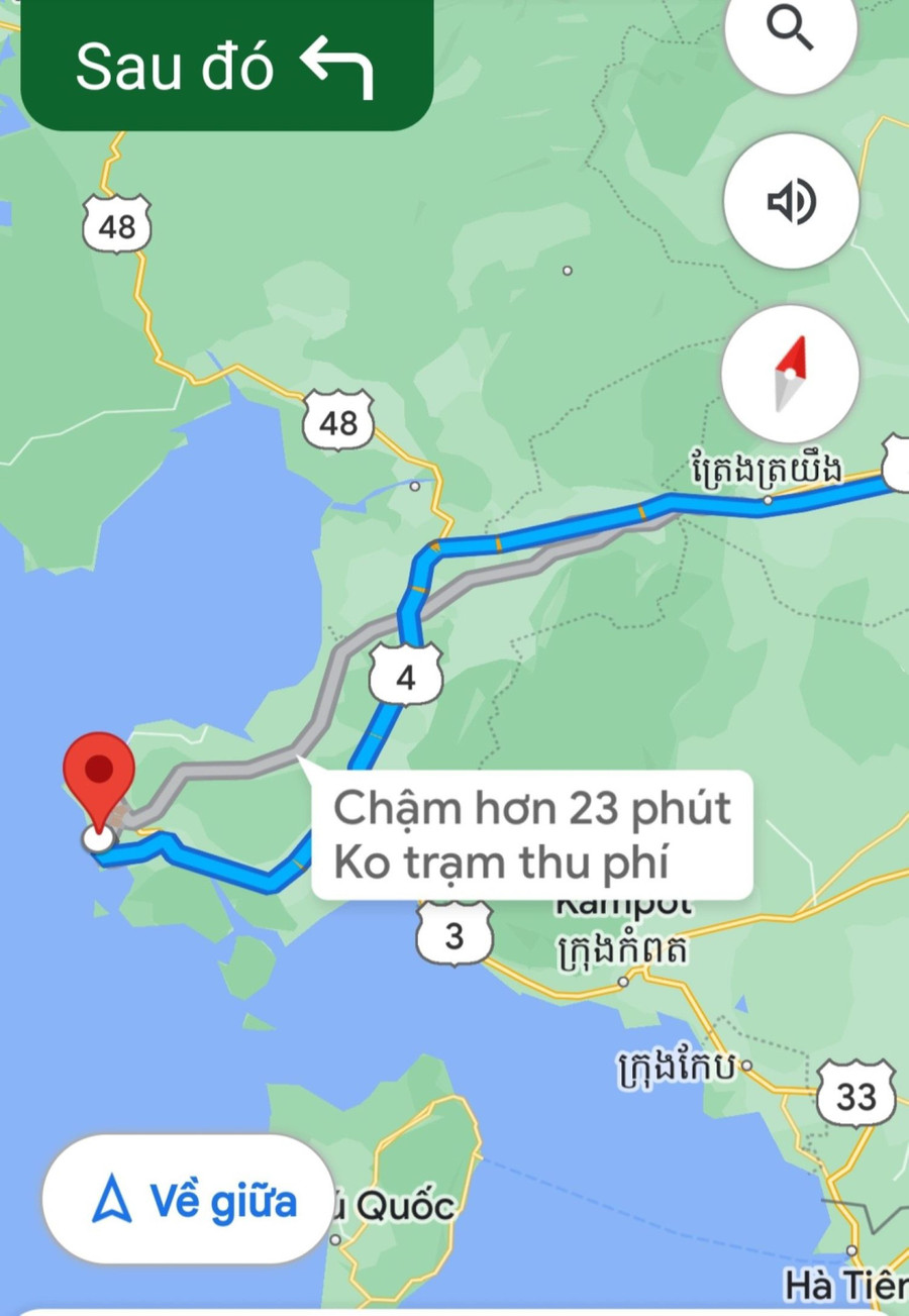 Định vị quá trình nhóm giải cứu các nạn nhân di chuyển trên lãnh thổ nước bạn Campuchia