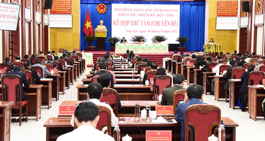 Quang cảnh kỳ họp. Ảnh: Đức Thụy Quang cảnh hội nghị. Ảnh: Đức Thụy