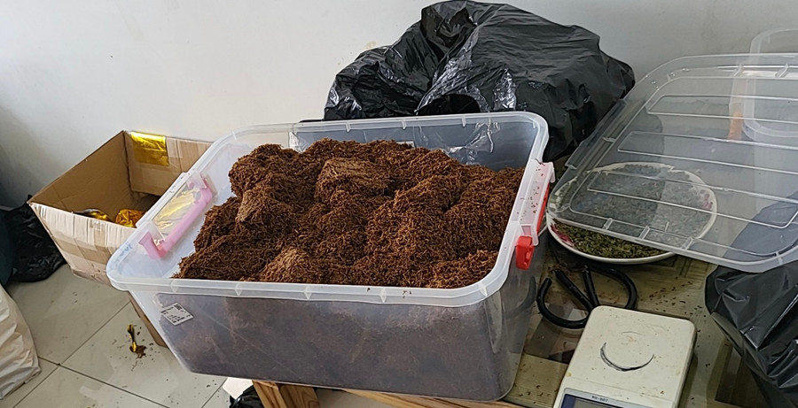 Thảo mộc có chứa ma túy loại ADB - BUTINACA để làm thuốc lá Tobaco. Ảnh: D.H Thảo mộc có chứa ma túy loại ADB - BUTINACA để làm thuốc lá Tobaco. Ảnh: D.H