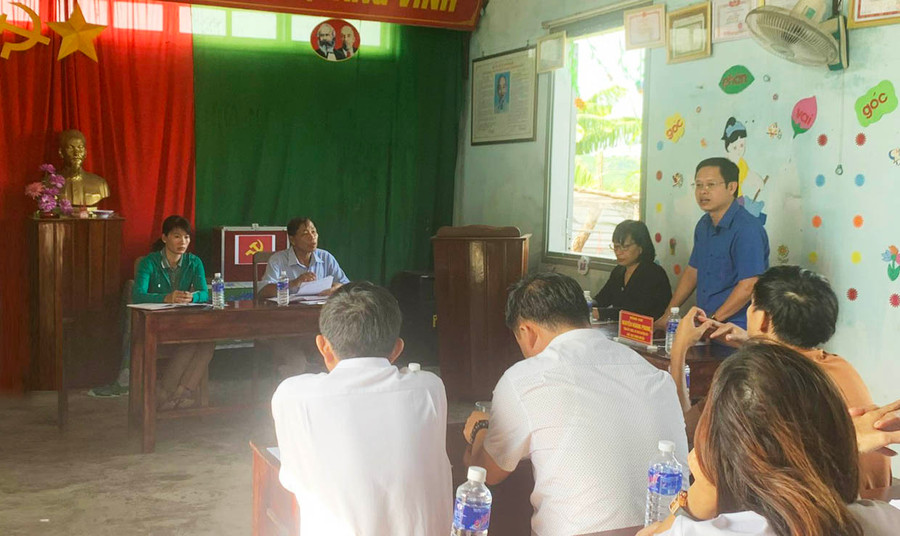 Quang cảnh buổi sinh hoạt. Ảnh: Vũ Chi