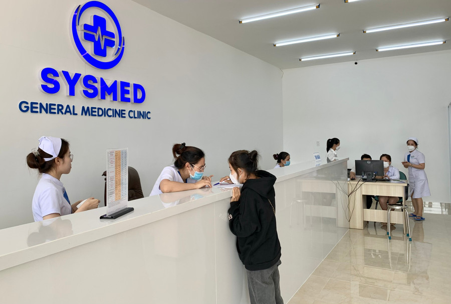 Phòng khám Đa khoa SYSMED Phù Đổng hoạt động từ 7 giờ 30 phút đến 17 giờ mỗi ngày (từ thứ hai đến chủ nhật). Ảnh: Như Ý