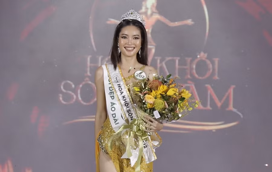 Huỳnh Đào Diễm Trinh là thí sinh được đánh giá cao từ đầu cuộc thi. Ảnh: BTC