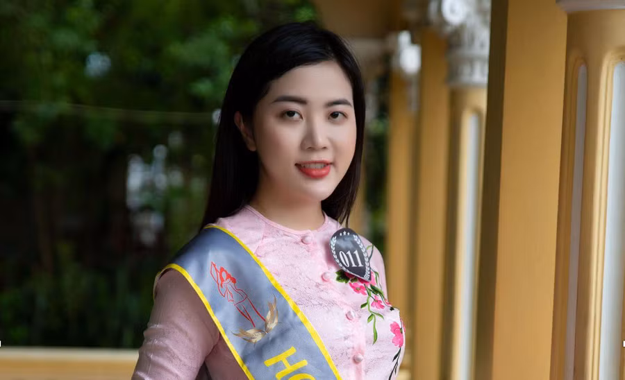 Diệp Tiểu Phụng không giấu được sự lo lắng khi dự thi quốc tế. Ảnh: NVCC