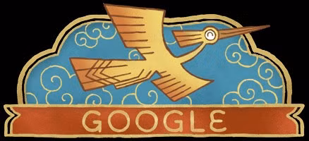 Biểu tượng chim lạc trong Google Doodle ngày Quốc khánh 2.9.