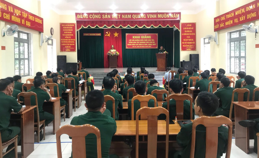 Quang cảnh lớp bồi dưỡng. Ảnh: Kim Hanh