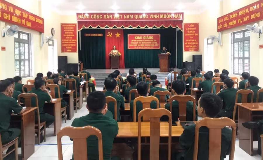 Quang cảnh lớp bồi dưỡng. Ảnh: Kim Hanh