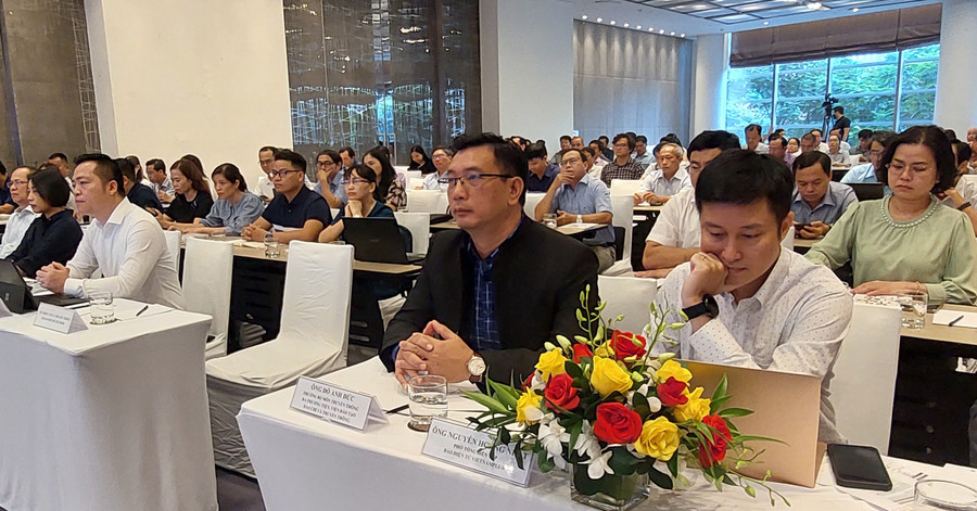 Đại diện các cơ quan báo chí khu vực phía Nam tham gia tập huấn. Ảnh: Trần Đức