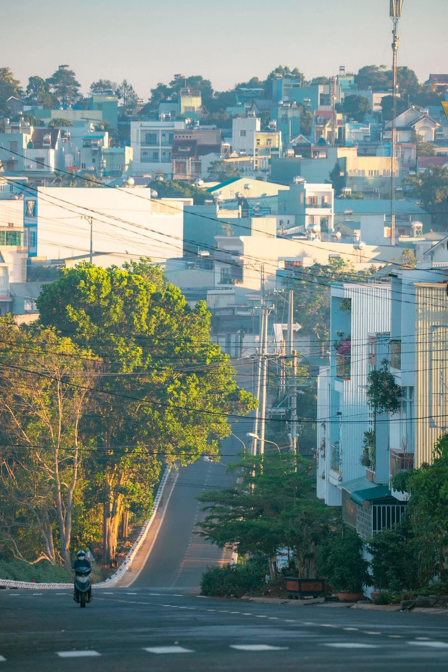 Một con dốc thanh bình khác của phố núi Pleiku. Ảnh nguồn Fanpage Blog của Rọt