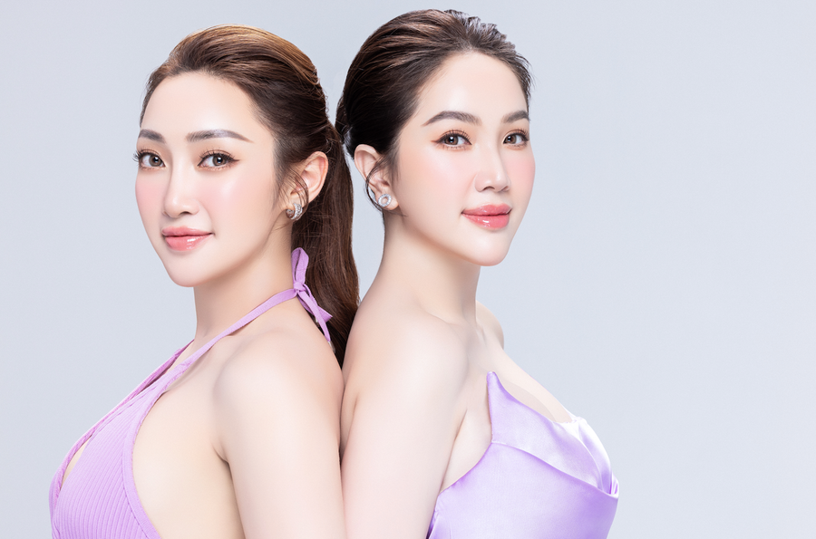 Lý Thùy Chang chia sẻ về cơ duyên thực hiện bộ ảnh với Bảo Thy: “Chúng tôi hợp nhất là luôn tìm hiểu những phương pháp nuôi dạy con khoa học. Hễ hai mẹ bỉm có thời gian rảnh là lại tìm nhau để làm đẹp vì đứa nào cũng sợ xấu. Thế là hai đứa tớ mê nhau quá, rủ nhau đi chụp bộ ảnh sinh đôi cho máu”. Ảnh: NVCC