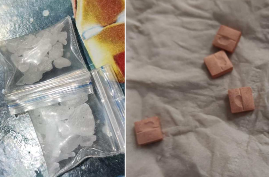 Số ma túy thu giữ trên người Trang. Số ma túy thu giữ trên người Trang.