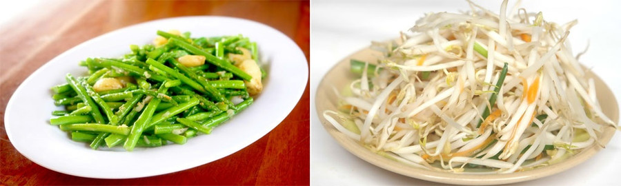 Măng tây và giá. Ảnh: Hạ Huy