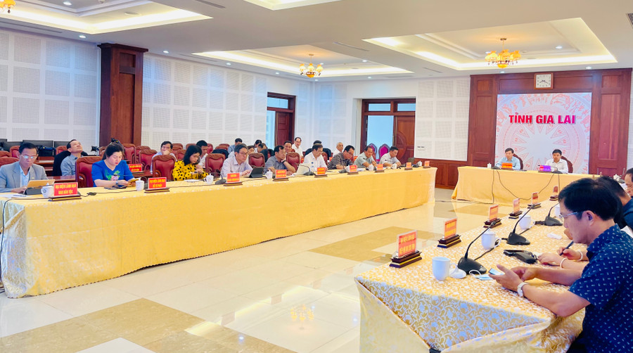 Quang cảnh Diễn đàn tại điểm cầu Gia Lai. Ảnh: Vũ Thảo