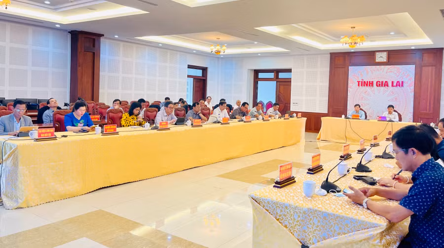 Quang cảnh Diễn đàn tại điểm cầu Gia Lai. Ảnh: Vũ Thảo