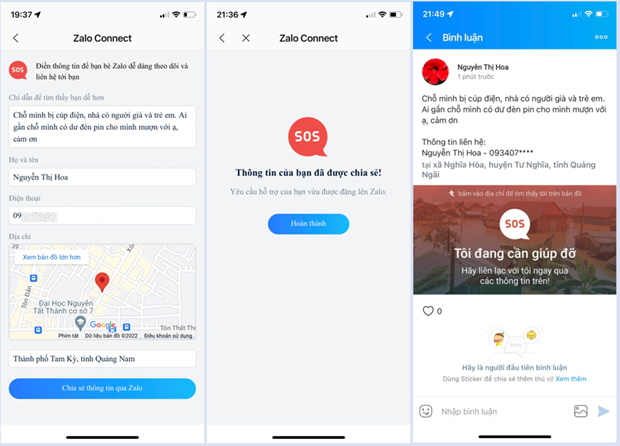 Lựa chọn 'Tôi cần giúp đỡ.' (Ảnh chụp màn hình) Lựa chọn 'Tôi cần giúp đỡ.' (Ảnh chụp màn hình)