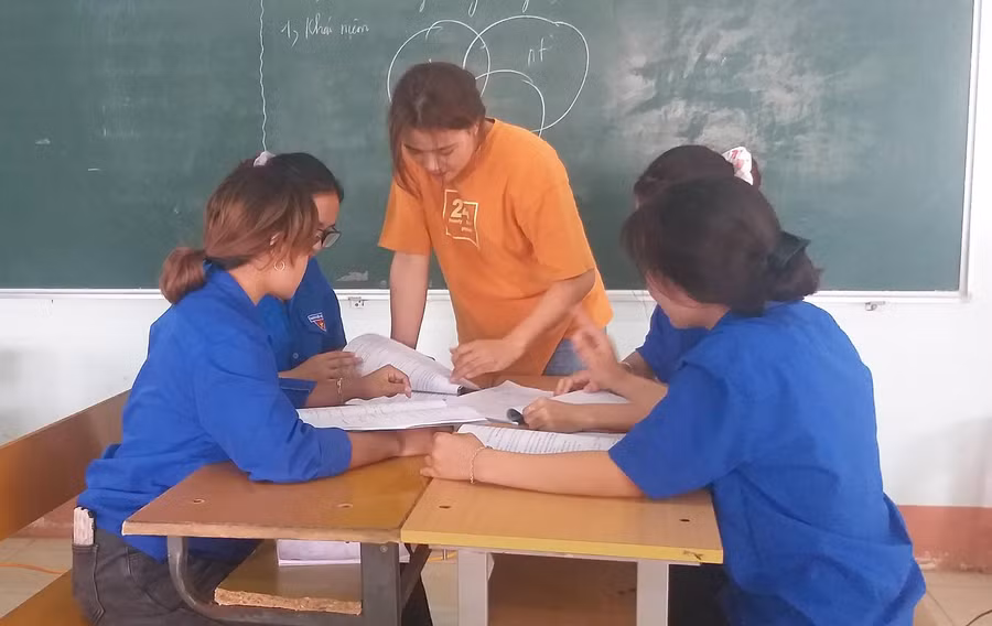 Một tiết học kỹ năng sống của sinh viên Trường Cao đẳng Gia Lai. Ảnh: Tạ Ngọc Điệp