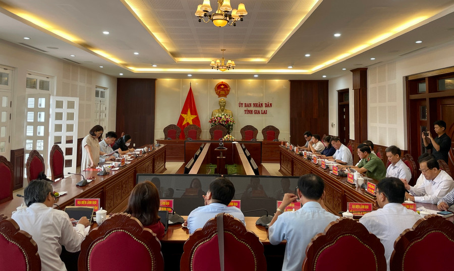 Quang cảnh buổi làm việc. Ảnh: Lam Nguyên